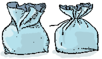 filled sandbags