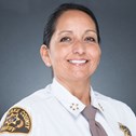Sheriff Rivera  in her uniform.